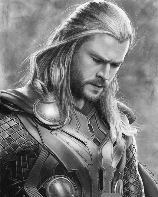 Thor Ragnarok Drawing by legend518 on DeviantArt